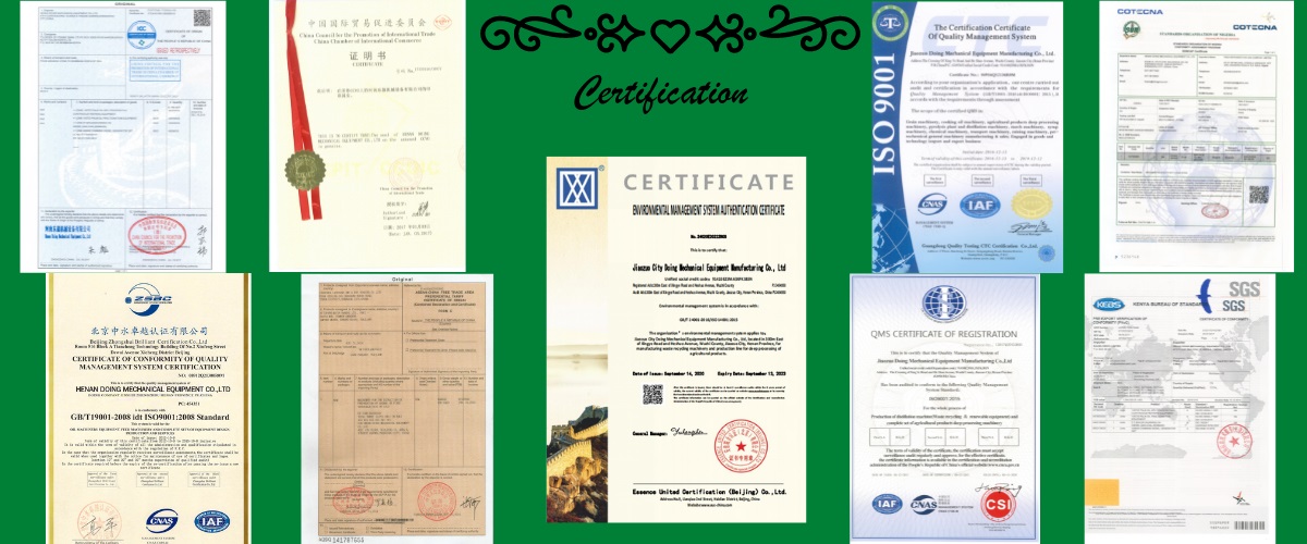 Quality certification