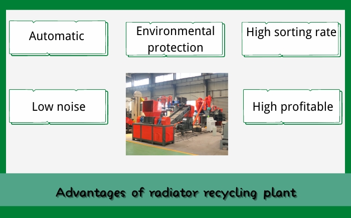 waste ac radiator recycling machine