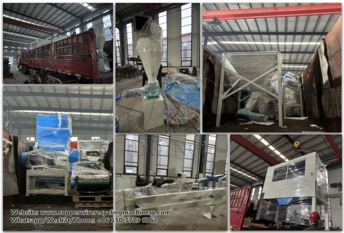 copper cable wire recycling machine