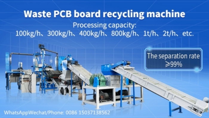 e-waste pcb board recycling machine