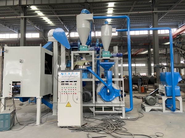 Delivery video of aluminum plastic recycling and separation machine customized by Indonesian customer