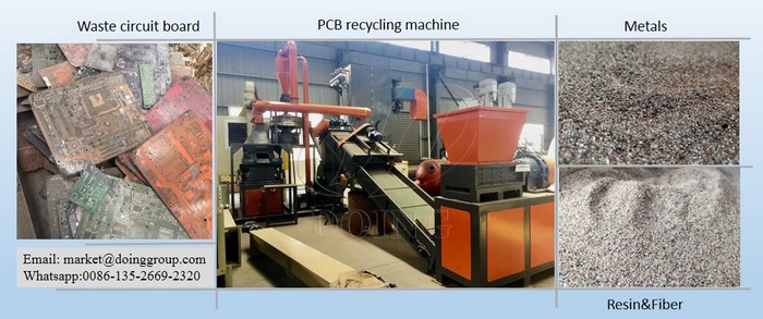 Small scale PCB recycling machine