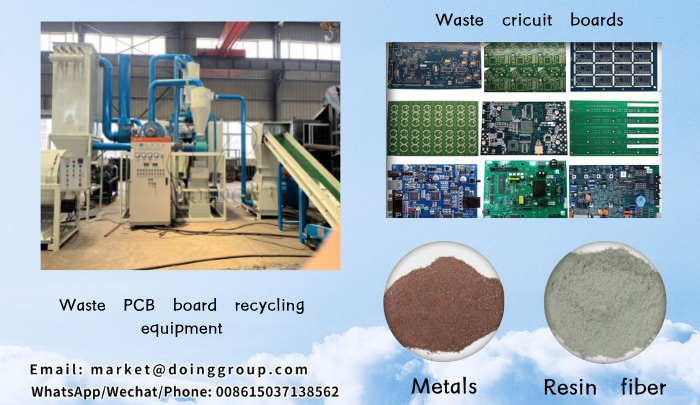 PCB crushing separating production line
