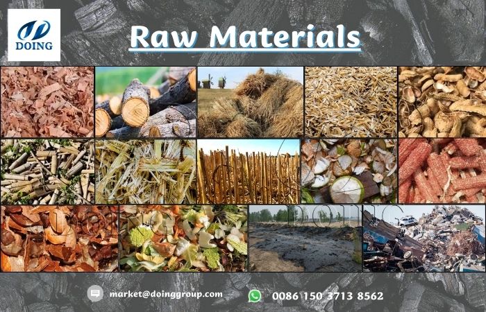 raw materail of coconut shell charcoal business