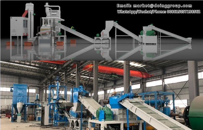 DOING PCB recycling machine PCB recycling production line