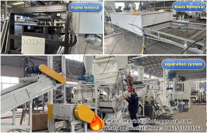 solar panel module recycling process