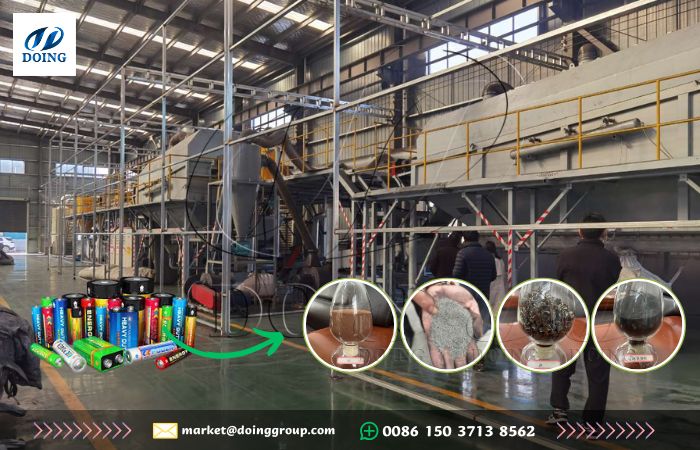 High efficient lithium-ion battery recycling machine