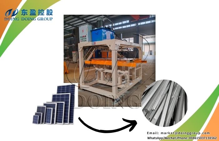 solar pv panel aluminum frame removal machine