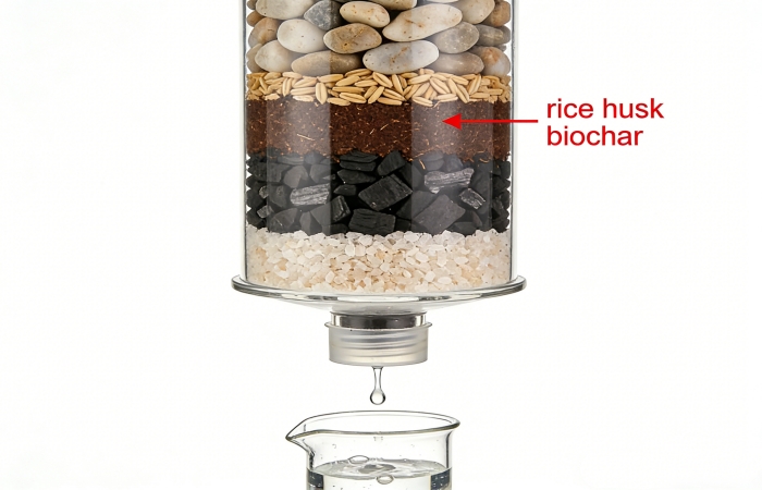 Rice husk charcoal production machine