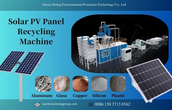 photovoltaic PV panel recycling machine