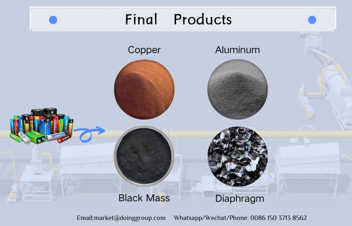 lithium battery recycling machine