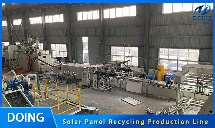 solar panel recycling production line