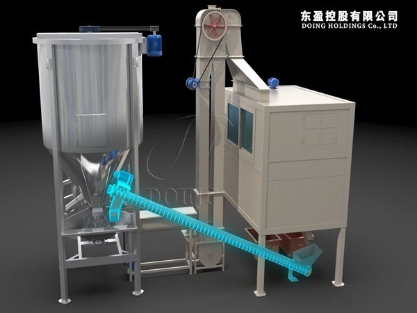 3D video of mixed plastic separation machine running process