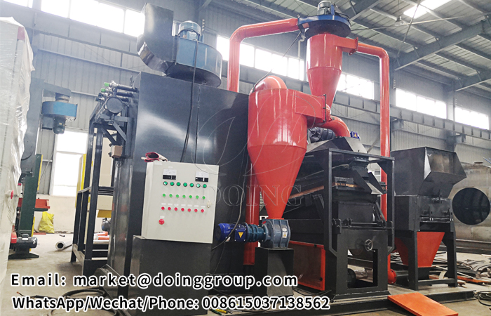 copper cable wire recycling machine