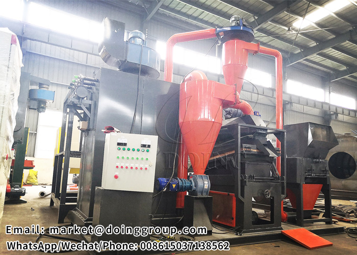 copper cable wire recycling machine