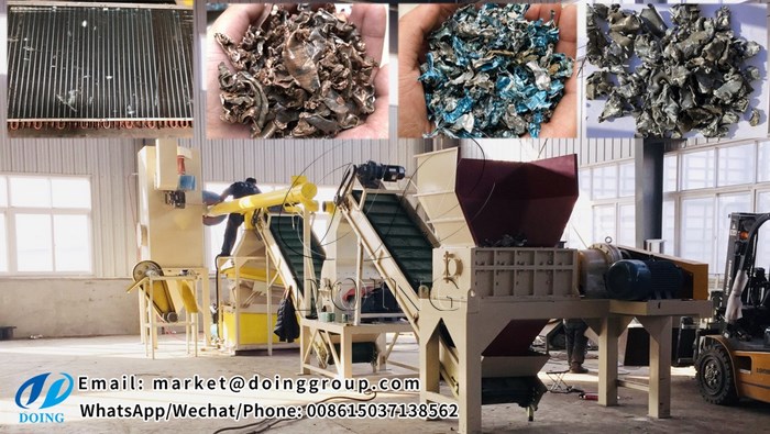 large-scale radiator recycling machine