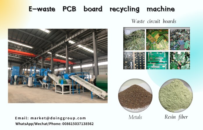 E-waste PCB recycling machine
