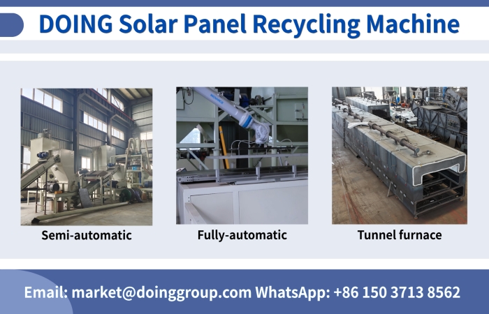 solar PV panel recycling machine