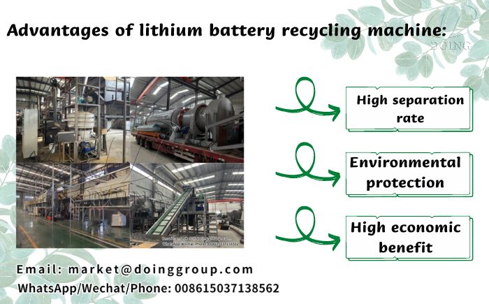 DOING ECO lithium battery recycling plant